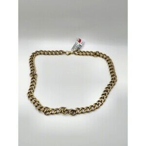 Macy's 18K Gold-Plated Sterling Silver Curb Link Chain Necklace 24 in